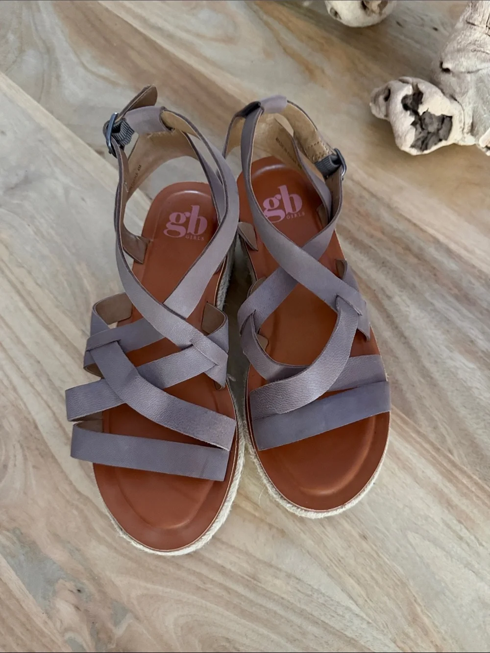 Giani Bini Taupe Platform Espadrille Sandals
